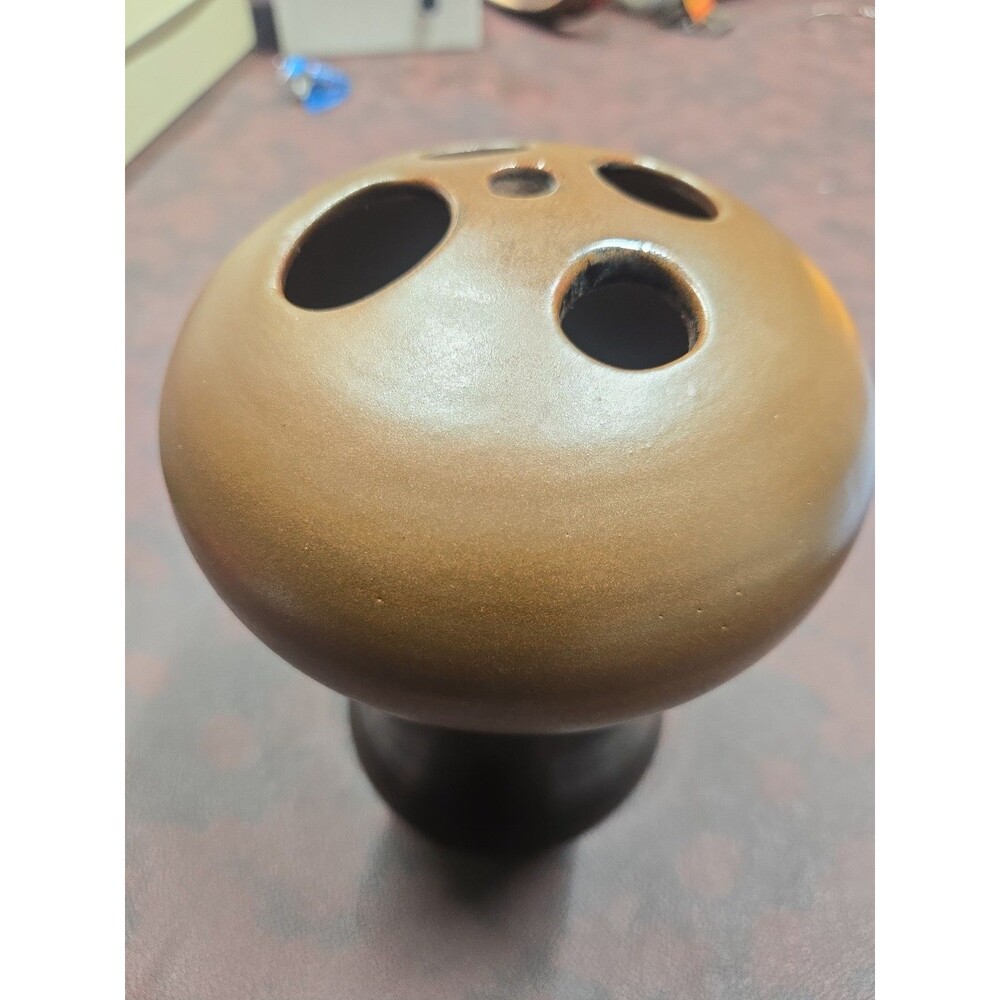 Vintage Stoneware Designs Mushroom Rock Style Weed Pot